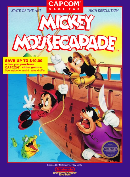 Jaquette de Mickey Mousecapade