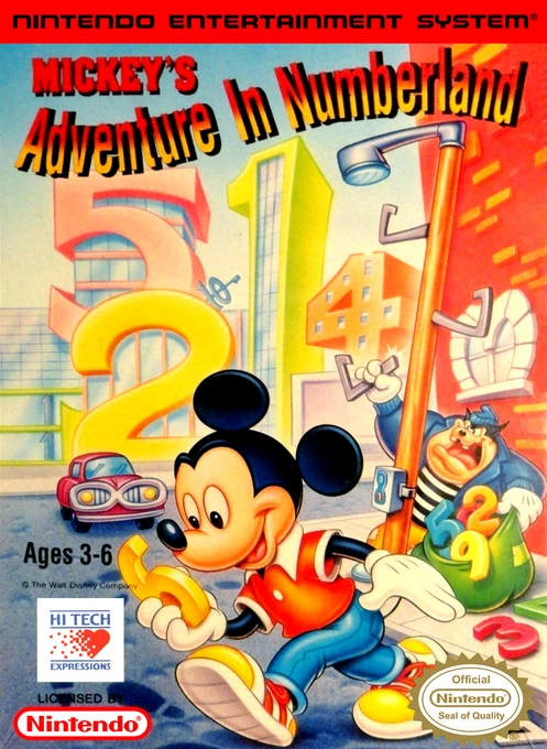 Jaquette de Mickey's Adventure in Numberland