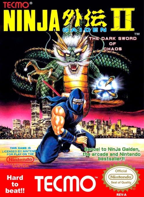 Jaquette de Ninja Gaiden II : The Dark Sword of Chaos