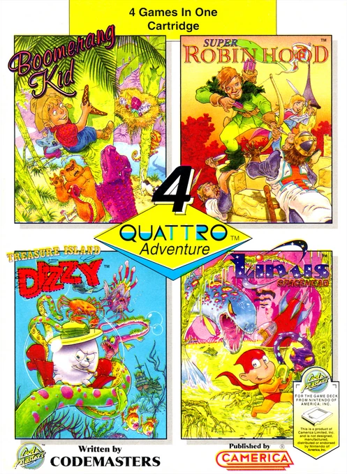 Jaquette de Quattro Adventure