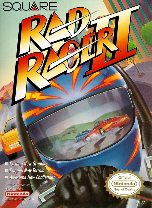 Jaquette de Rad Racer II