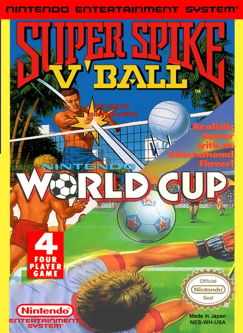 Jaquette de Super Spike V'Ball + Nintendo World Cup
