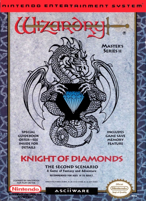 Jaquette de Wizardry : Knight of Diamonds, The Second Scenario