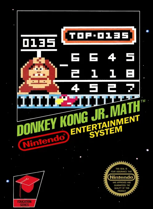 Jaquette de Donkey Kong Jr. Math
