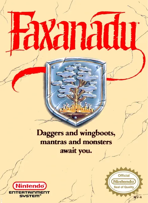Jaquette de Faxanadu