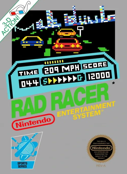 Jaquette de Rad Racer