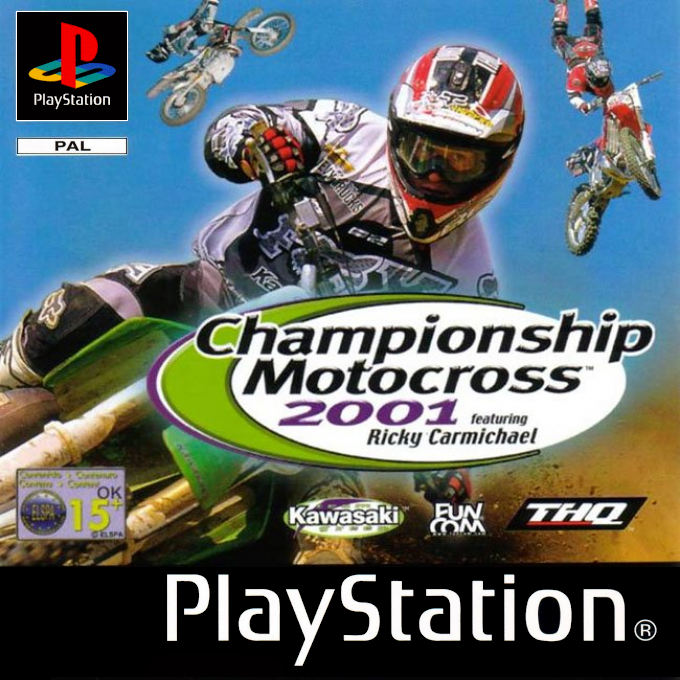 Jaquette de Championship Motocross 2001 featuring Ricky Carmichael