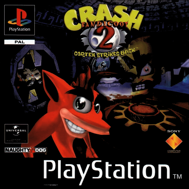 Jaquette de Crash Bandicoot 2 : Cortex Strikes Back