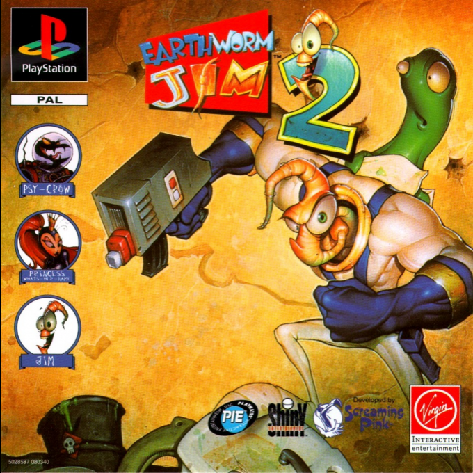 Jaquette de Earthworm Jim 2