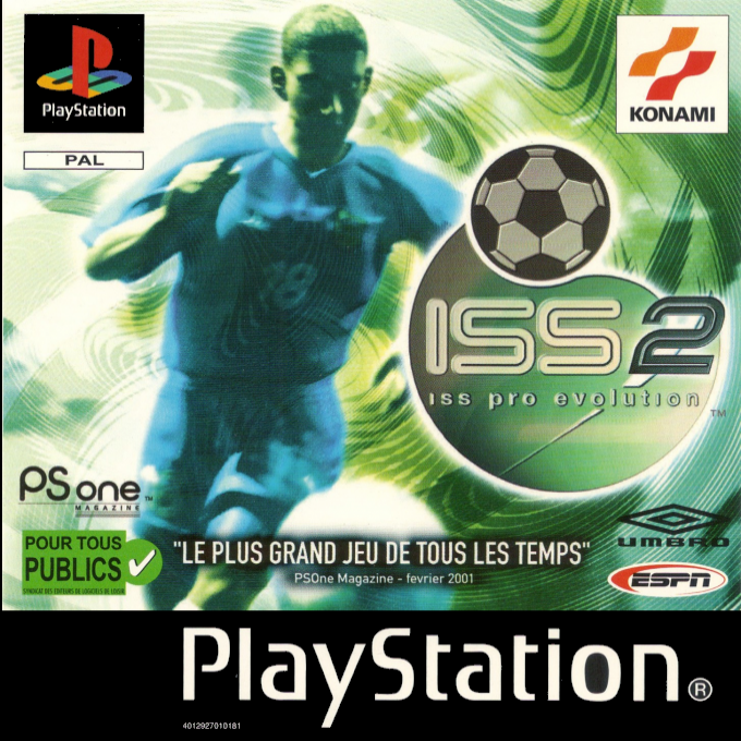 Jaquette de ISS Pro Evolution 2
