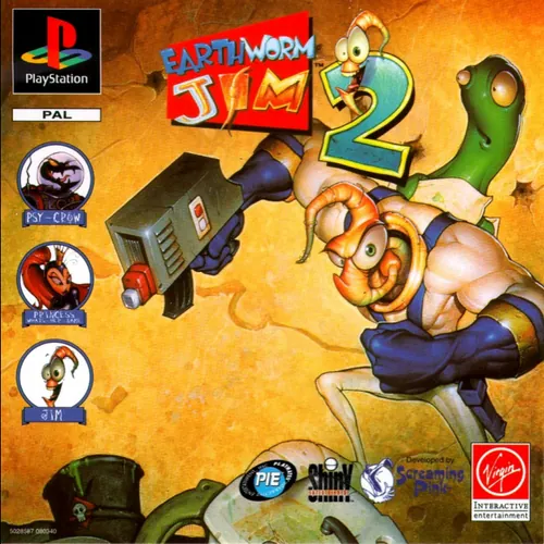 Jaquette de Earthworm Jim 2