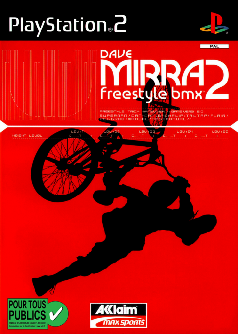 Jaquette de Dave Mirra Freestyle BMX 2