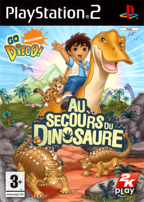 Jaquette de Go Diego ! Au Secours Du Dinosaure