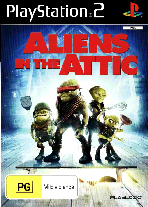 Jaquette de Aliens in the Attic