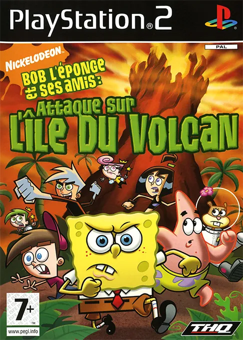 Jaquette de Bob l'Eponge et ses Amis : Attaque sur l'Ile du Volcan