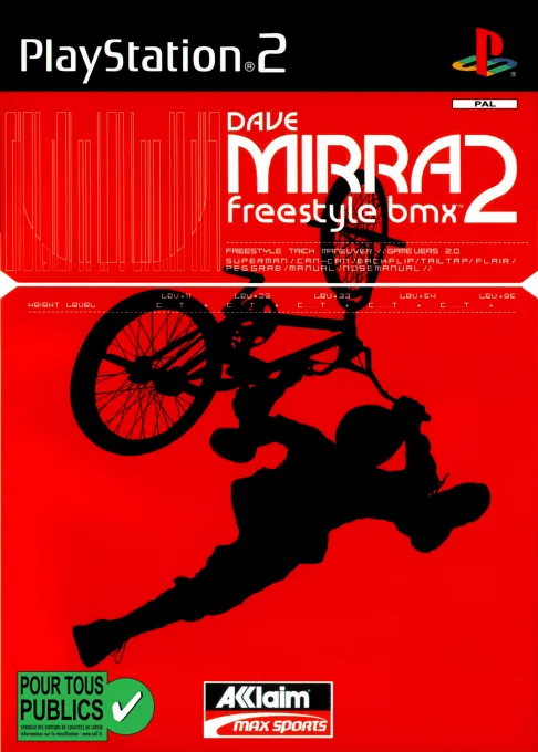 Jaquette de Dave Mirra Freestyle BMX 2