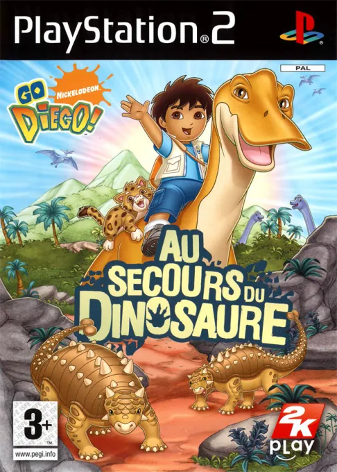 Jaquette de Go Diego ! Au Secours Du Dinosaure