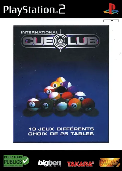 Jaquette de International Cue Club