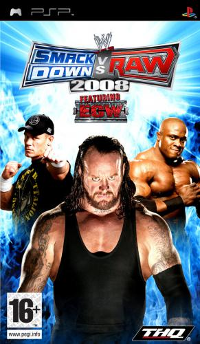 Jaquette de WWE SmackDown! vs. RAW 2008 featuring ECW