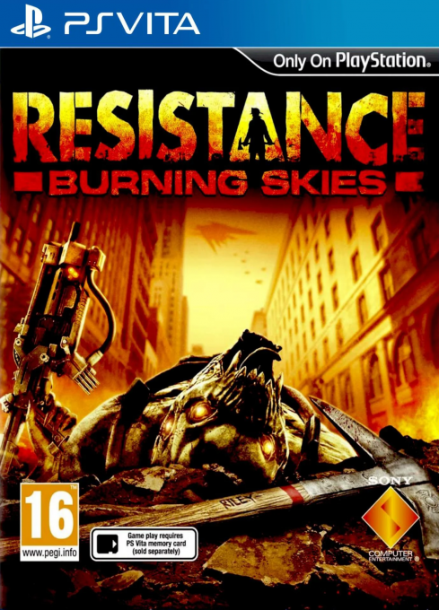 Jaquette de Resistance - Burning Skies