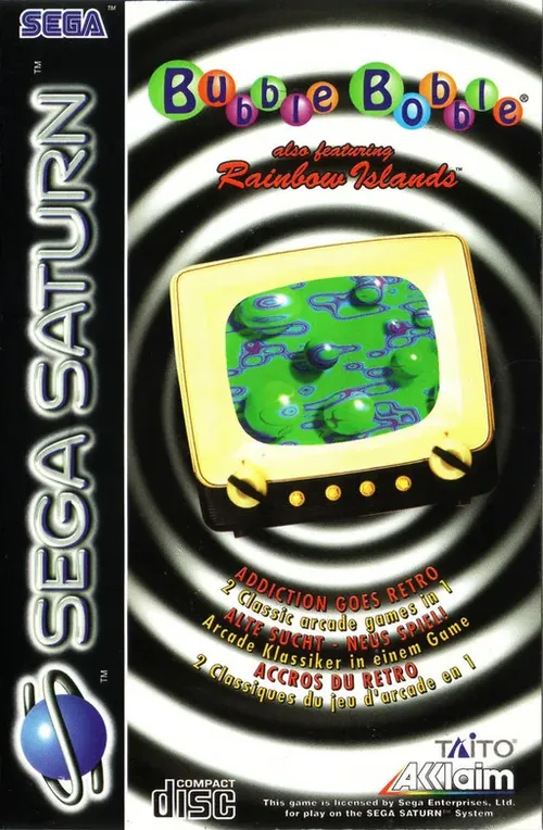 Jaquette de Bubble Bobble featuring Rainbow Islands
