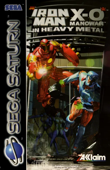 Jaquette de Iron Man & X-O Manowar in Heavy Metal