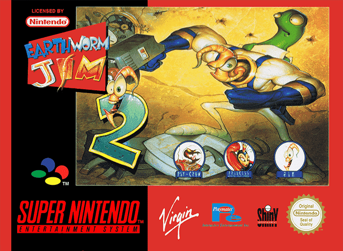 Jaquette de Earthworm Jim 2