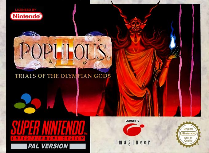 Jaquette de Populous II : Trials of the Olympian Gods