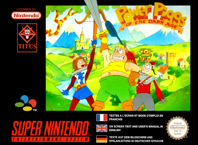 Jaquette de Power Piggs of the Dark Age