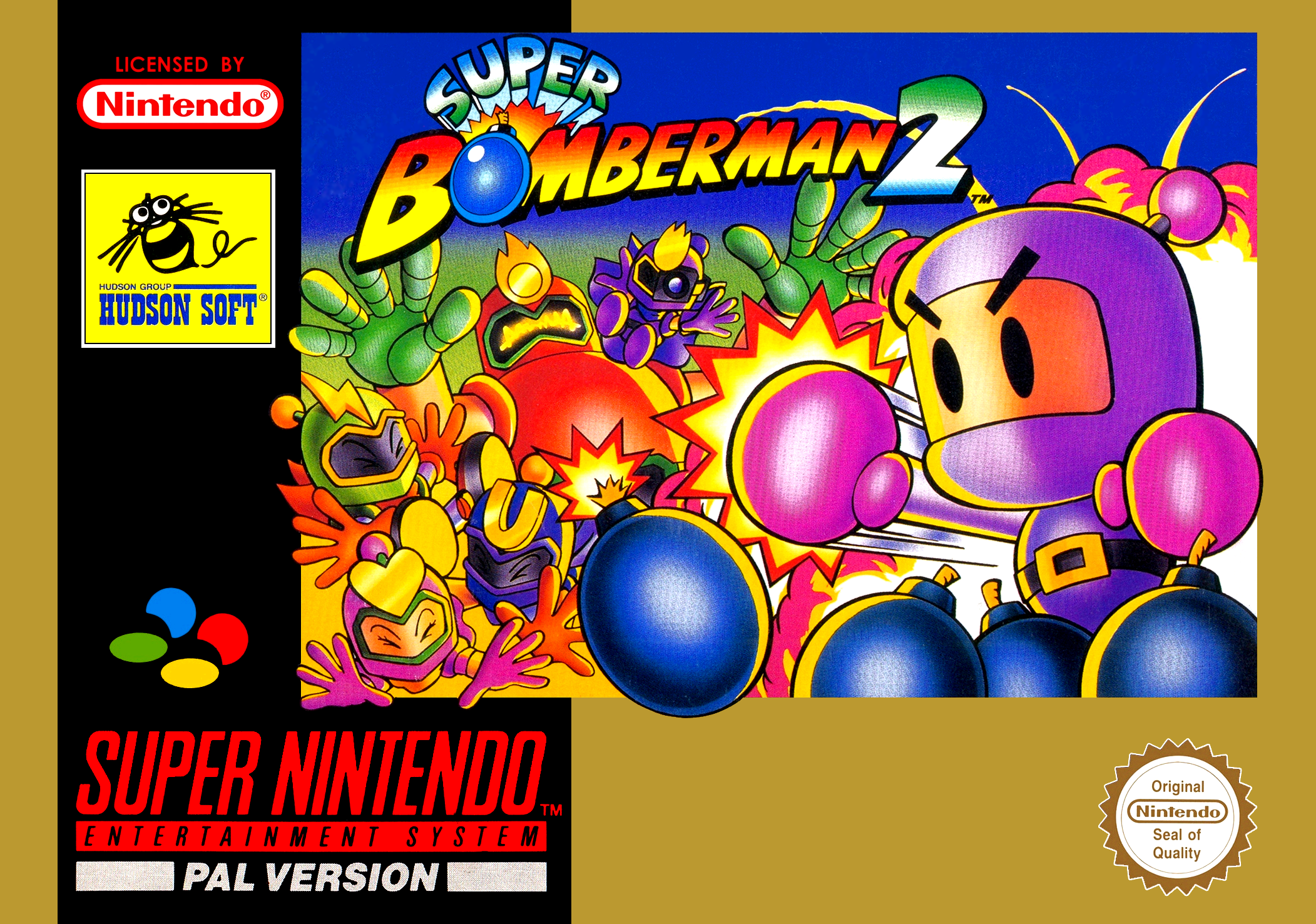 Jaquette de Super Bomberman 2