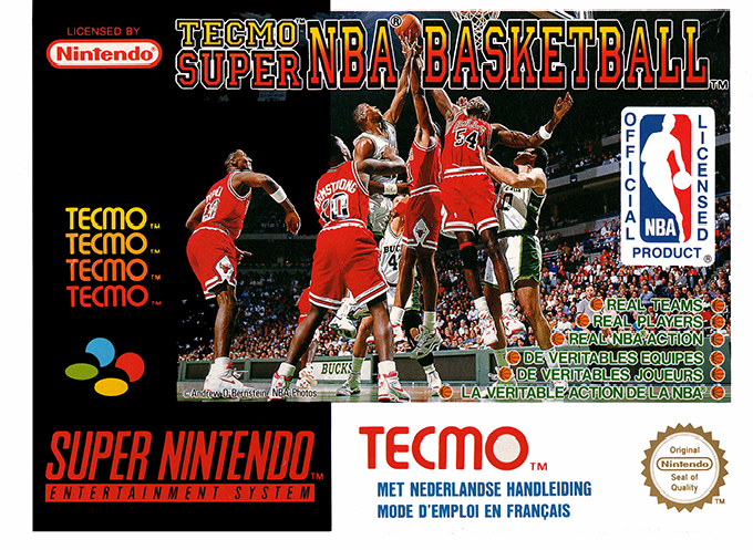 Jaquette de Tecmo Super NBA Basketball