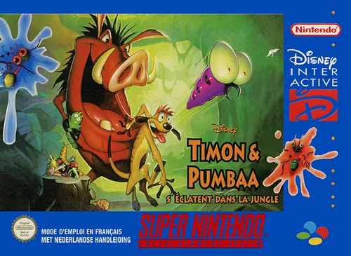 Jaquette de Timon & Pumbaa's Jungle Games