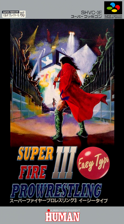 Jaquette de Super Fire Pro Wrestling 3 Easy Type