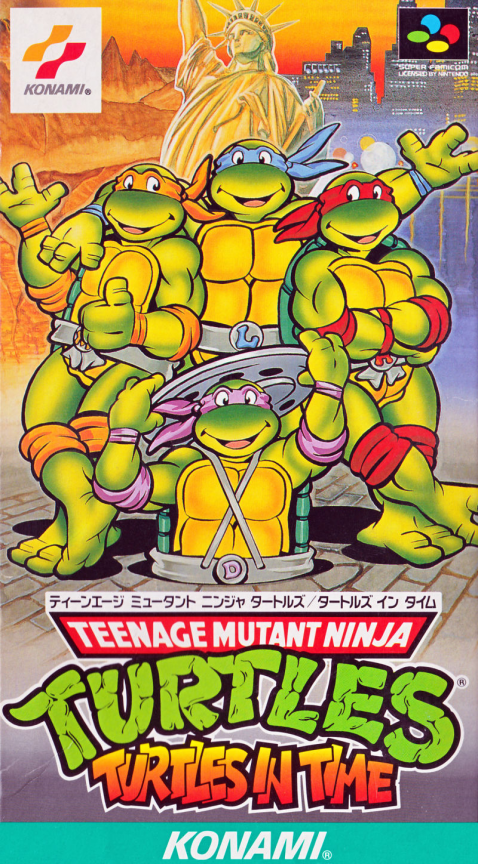 Jaquette de Teenage Mutant Ninja Turtles: Turtles in Time