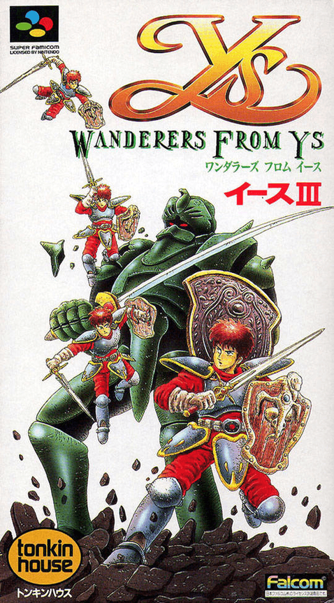 Jaquette de Ys III: Wanderers from Ys