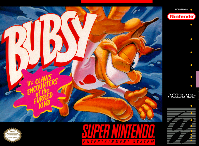 Jaquette de Bubsy in Claws Encounters of the Furred Kind