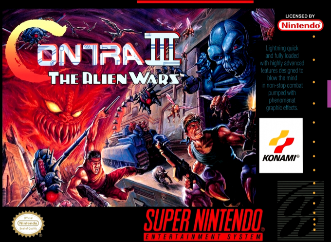 Jaquette de Contra III: The Alien Wars