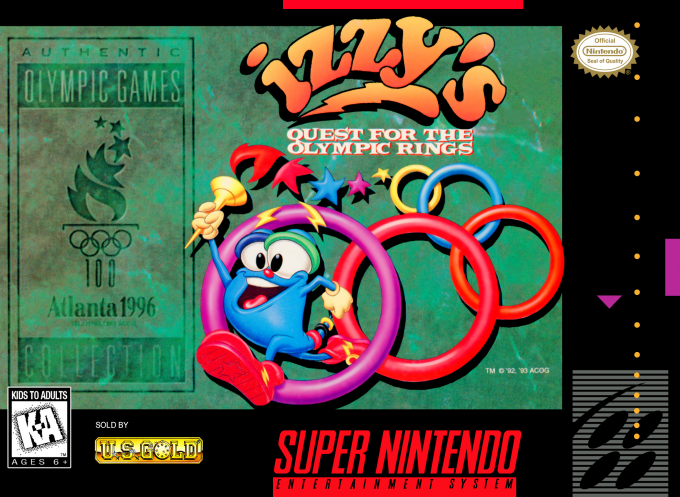 Jaquette de Izzy's Quest for the Olympic Rings