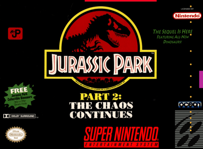 Jaquette de Jurassic Park 2: The Chaos Continues