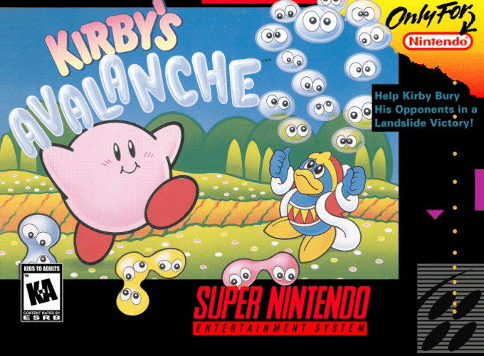 Jaquette de Kirby's Avalanche