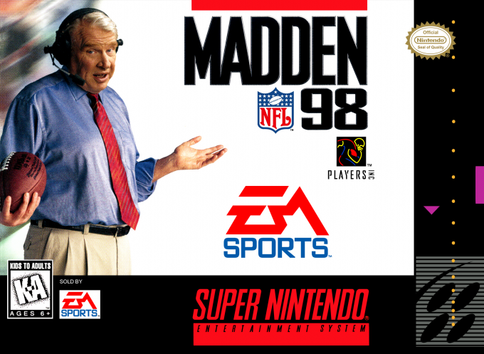 Jaquette de Madden NFL 98