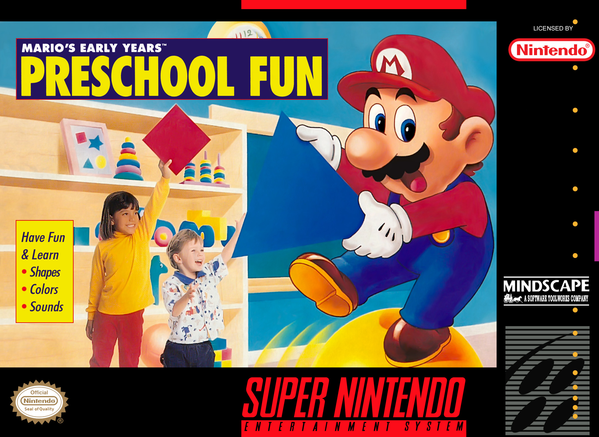 Jaquette de Mario's Early Years! Preschool Fun