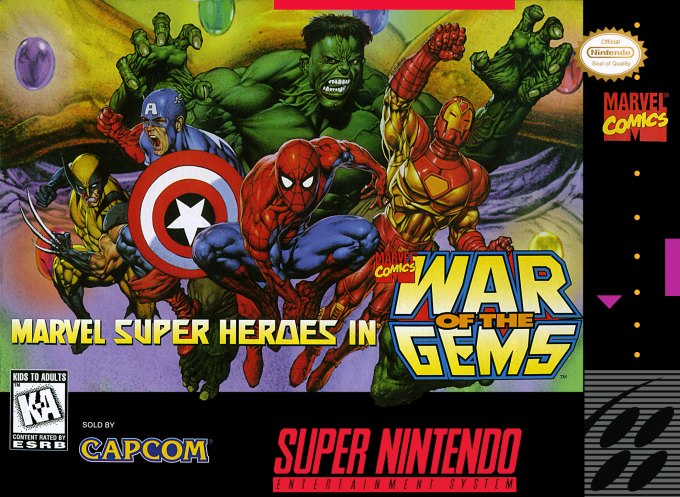 Jaquette de Marvel Super Heroes: War of the Gems