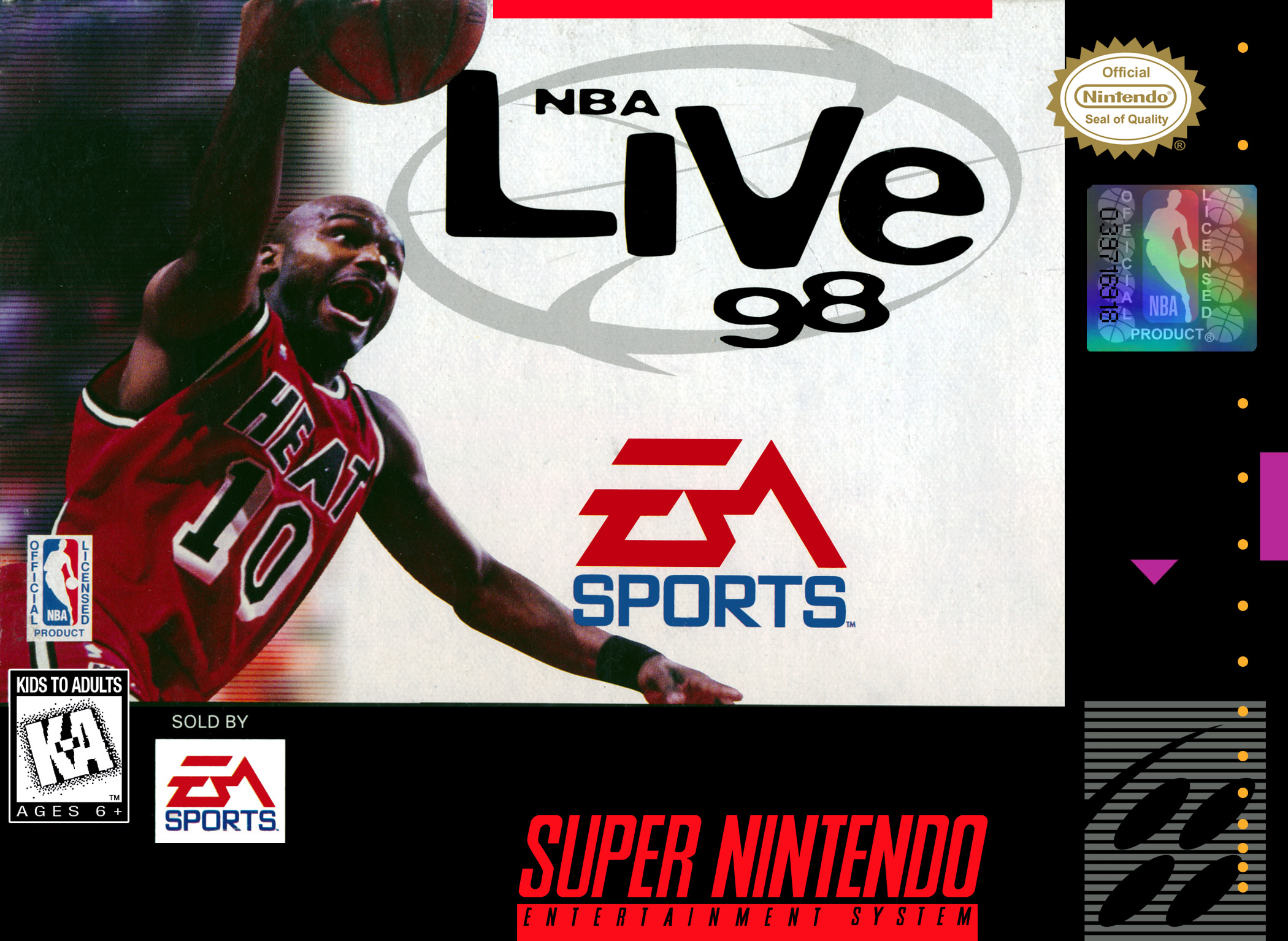 Jaquette de NBA Live 98