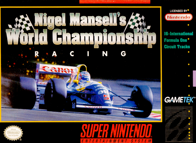 Jaquette de Nigel Mansell's World Championship Racing