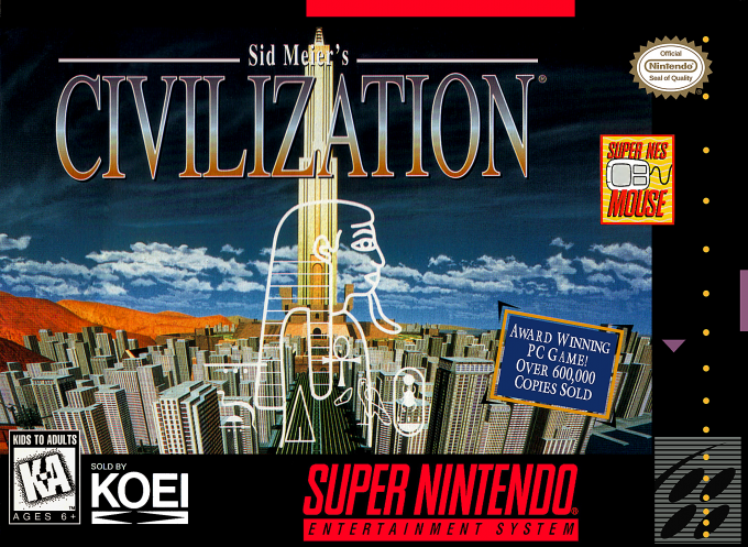 Jaquette de Sid Meier's Civilization
