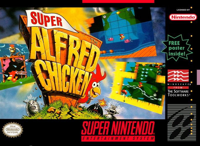 Jaquette de Super Alfred Chicken
