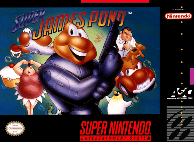 Jaquette de Super James Pond