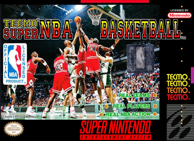 Jaquette de Tecmo Super NBA Basketball