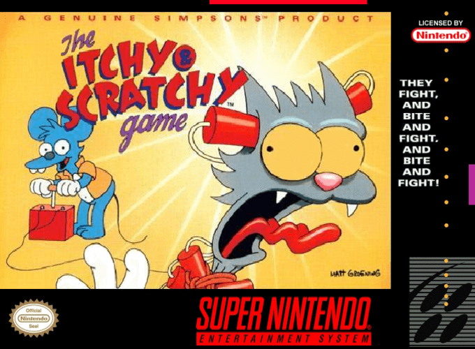 Jaquette de The Itchy & Scratchy Game